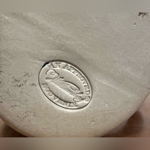 Williamsburg Pottery Stoneware Gray Blue Salt Glaze Oak Leaf Stein Mug Coffee - Picture 4 of 6